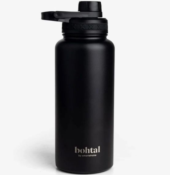 Пляшка для води Smartshake Bohtal Insulated Sports Bottle 960 ml/32 oz Black металева з подвійною вакуумною ізоляцією (11280001)