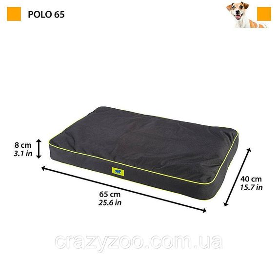 Подушка для собак и котов Ferplast Polo 65 черная 65x40x8 см 81087017 | Зображення 1