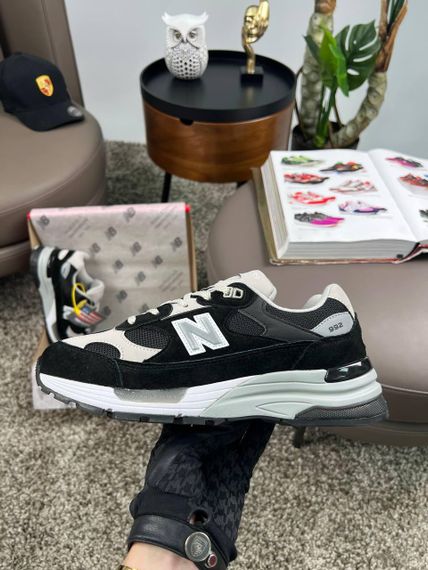 Чоловічі кросівки New 992 Black Beige (топ якість) A4407 44 28