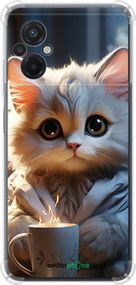 Чохол на Xiaomi Poco M5 Білий кіт "5646sp-2767-2448"