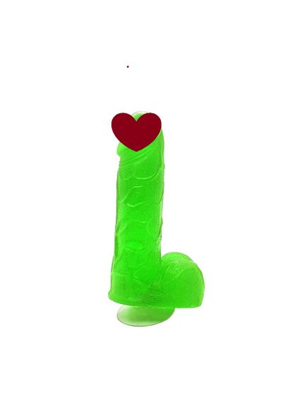 Крафтовое мыло-член с присоской Чистий Кайф Green size S натуральное sexstyle