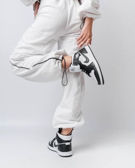 Жіночі кросівки N-ik-e Air Jordan 1 Retro HD Black White , В'єтнам , весна / літо / осінь 36 23 см | Зображення 6