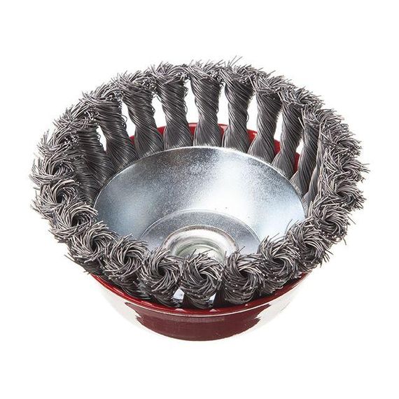 Щітка чашкова 125 мм, для КШМ, М14 (пучки крученого дроту) INTERTOOL BT-2125 | Зображення 2