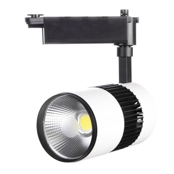 Світильник трековий поворотний LED 404/20W CW COB WH/BK Brille 32-038