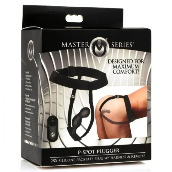 Анальний вібратор на ремінці XR Brands Prostate Plug з дистанційним керуванням, чорний Sex Aura | Зображення 4