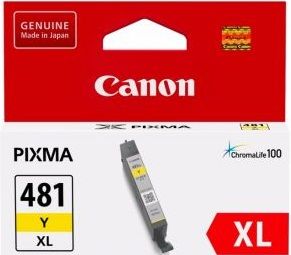 Картридж Canon CLI-481 XL PIXMA TS6140/8140/9140/TR7540/8540/TS6240/9540/8240/704/8340/6340
Yellow (2046C001)
