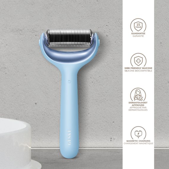 Ролер для голкової мезотерапії обличчя та тіла GESKE MicroNeedle Face&Body Roller 9в1 aquamarine | Зображення 2