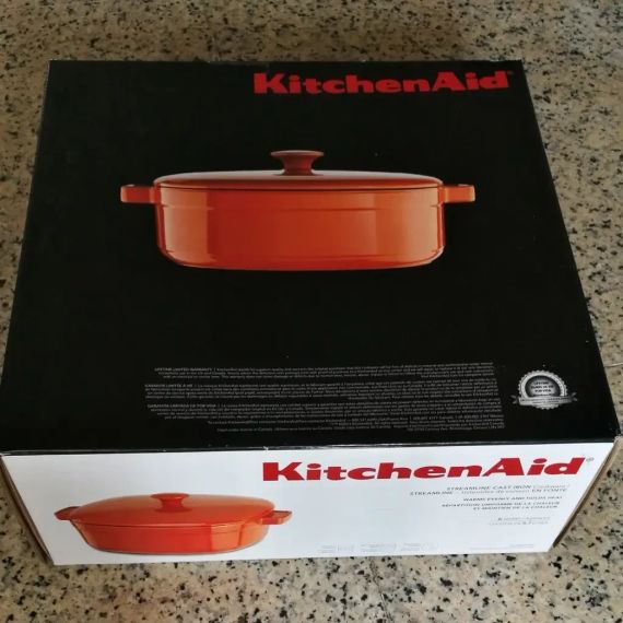 Чугунная кастрюля KitchenAid KCLI60CRAU, объем 5,7л 10*29*29 | Зображення 4