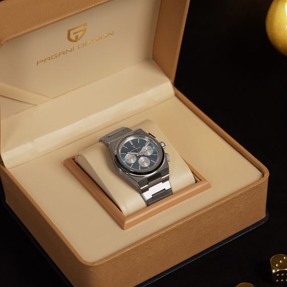 Чоловічий годинник Pagani Design PD-1761 Silver-Blue | Зображення 9