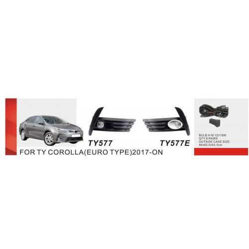 Фари дод. модель Toyota Corolla 2016-18/TY-577E-A/H11-12V55W/ел.проводка | Зображення 1