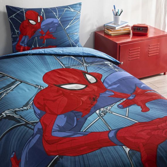 Постільна білизна TAC Disney 160×220 см  Spiderman Rise | Зображення 1