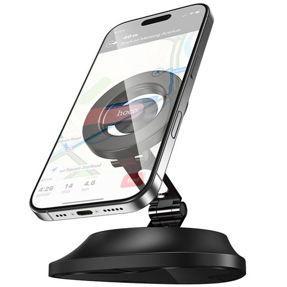 Автотримач Hoco H90 Tower magnetic (dashboard) Black / Red | Зображення 2