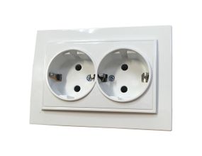 Розетка внутрішній установки 2-а з/к біла IP20 Malta Ny95000967