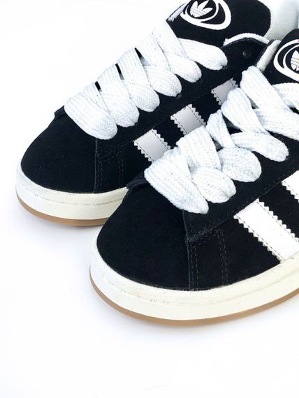 Демісезонні шкіряні кеди Adidas колір чорний, білий | Зображення 8