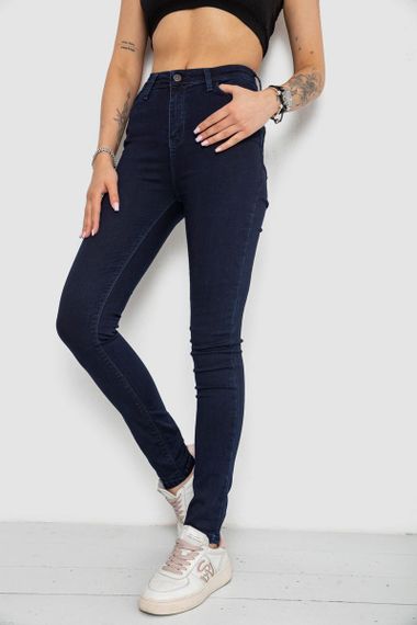 Джинси жіночі Skinny стрейч, колір синій, 182R9584 | Зображення 2