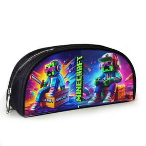 Пенал школьный Minecraft Крипер 23х10х8 см с принтом для мальчика (02854)