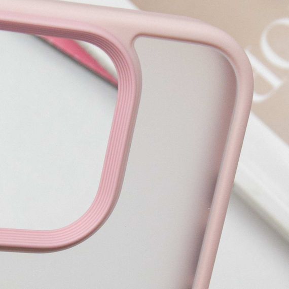 TPU+PC чохол Metal Buttons для Apple iPhone 16 Pro (6.3") Рожевий | Зображення 5