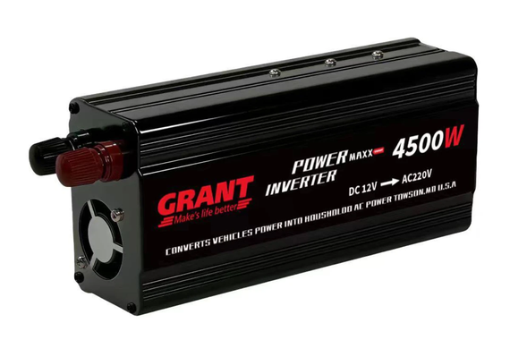 Автомобильный инвертор GRANT Power Maxx 4500W (12V → 220V)