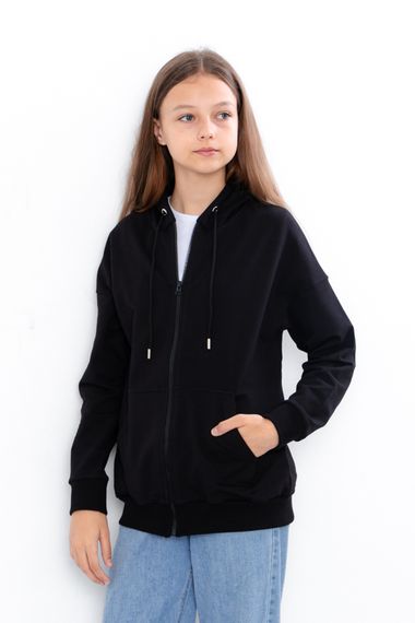 Худі для дівчинки (підлітковий) Носи своє 152 Чорний (p-14115-158603)
