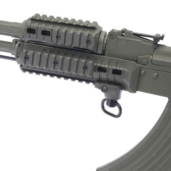 Посадкове гніздо під антабку для цівки, колір Койот, DLG TACTICAL (DLG-158-beige) QD під Пікатінні | Зображення 4