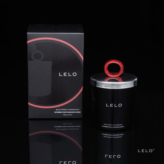 Масажна свічка LELO Massage Candle Black Pepper & Pomegranate, соєвий віск, 36 годин горіння | Зображення 1