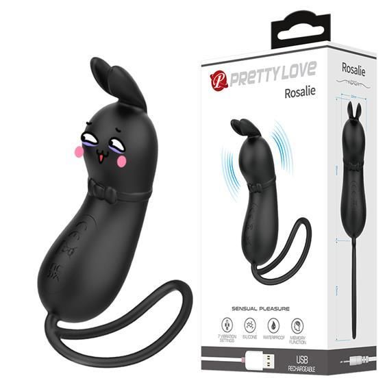 Вібростимулятор - Pretty Love Rosalie Vibro Stimulator Black Sex Aura