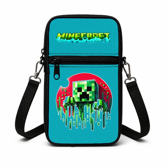 Сумка-чохол для телефону Minecraft,дитяча сумка через плече, водонепроникна міні-сумка (4789)