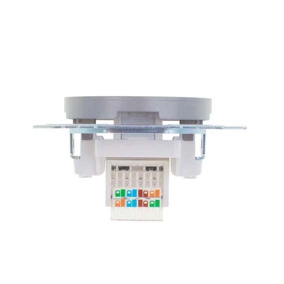 Розетка сетевая компьютерная серая WB-1PC Grey | Зображення 4