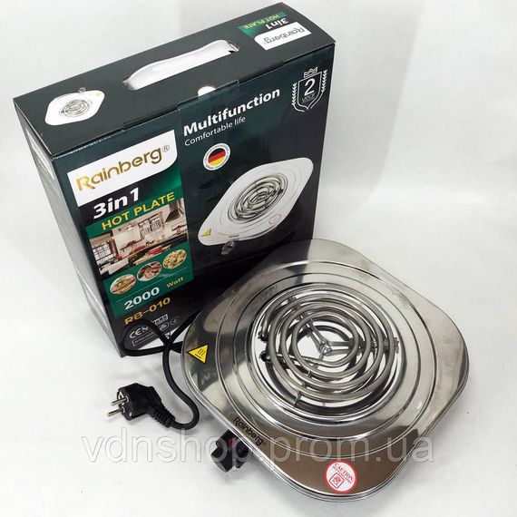Кухонний посуд для готування електричний Rainberg RB-010 2000 Вт, Кухонна плита електро для кухні AD-70 | Зображення 5