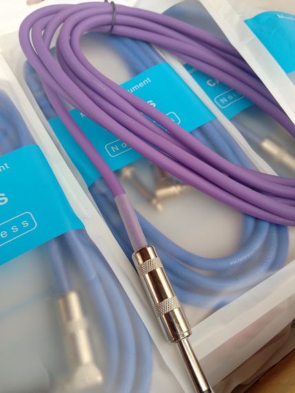 Гитарный инструментальный кабель фиолетовый гитары электрогитары 3м | Зображення 2