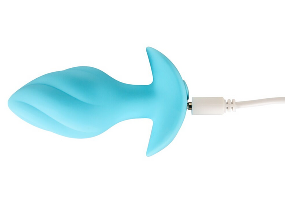 Анальна пробка з вібрацією Vibrating Mini Butt Plug Blue Sex Aura | Зображення 3