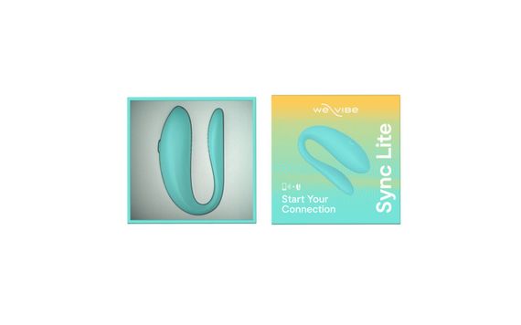 Смарт-вибратор для пар We-Vibe Sync Lite Aqua, 10 виброрежимов, можно совмещать с проникающим сексом | Зображення 6