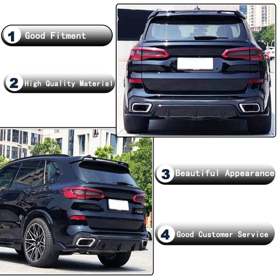Спойлер заднего стекла V4 (Натуральный карбон) для BMW X5 G05 2019- гг | Зображення 3