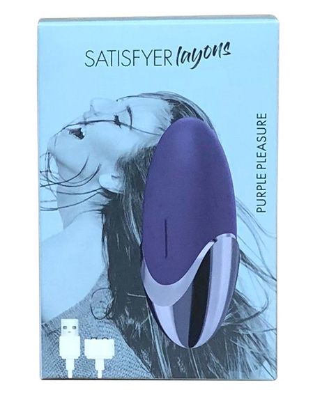 Мощный вибратор Satisfyer Lay-On - Purple Pleasure, водонепроницаемый,15 режимов работы | Зображення 5