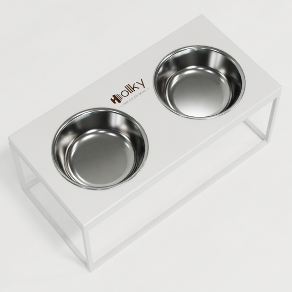 Миски на подставке для больших собак Hollky Base XL20 (2 × 1,8 л) BXL20-522620-WHWH | Зображення 5