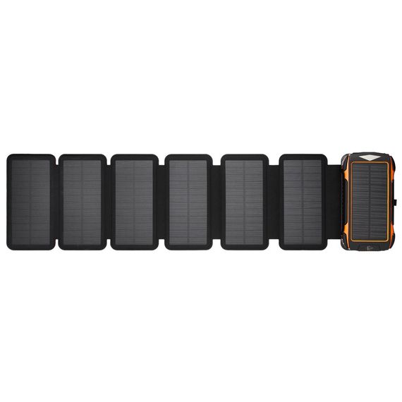 УМБ PowerBank із сонячною панеллю, повербанк КВАНТ SC26/6 20000mAh + 6 panels
