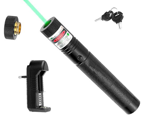 Лазерная указка зелёный лазер Laser 303 green с насадкой | Зображення 5