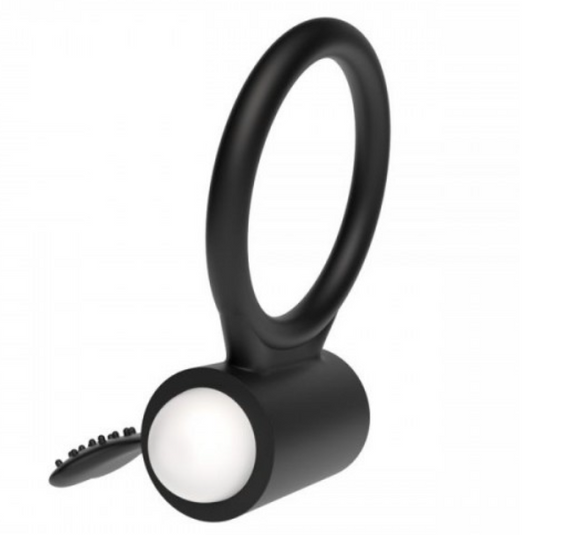 Ерекційне віброкольцо Power Clit Cockring, Black Sex Aura | Зображення 2
