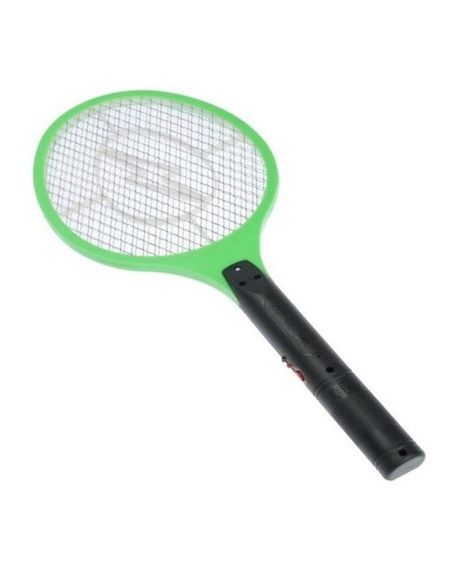 Электрическая мухобойка Rechargeable Mosquito-hitting Swatter трехслойная аккумуляторная Черно-зеленый | Зображення 1