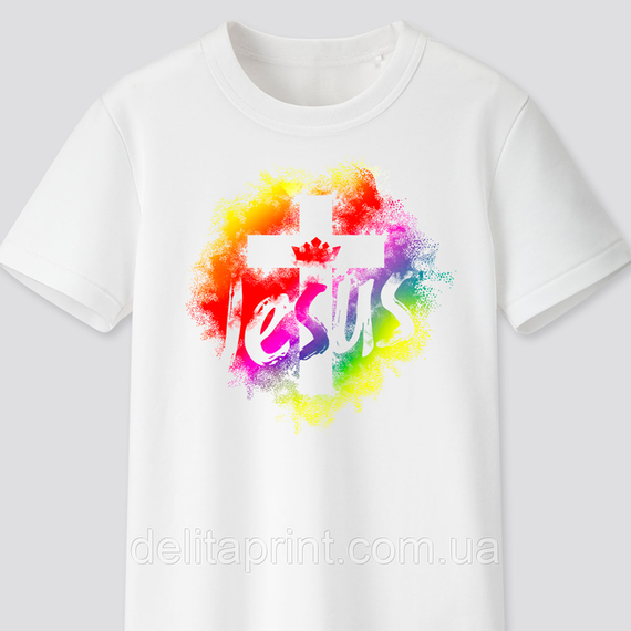 Футболка з християнським принтом Jesus Ісус. FH-1