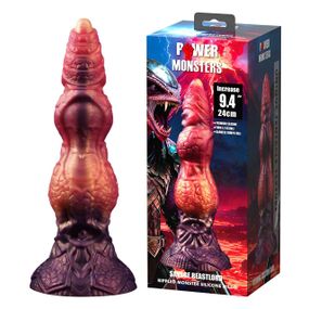 Фалоімітатор Power Monsters Savage Beastlord – 24 cm Rippled Monster Silicone Dildo Sex Aura