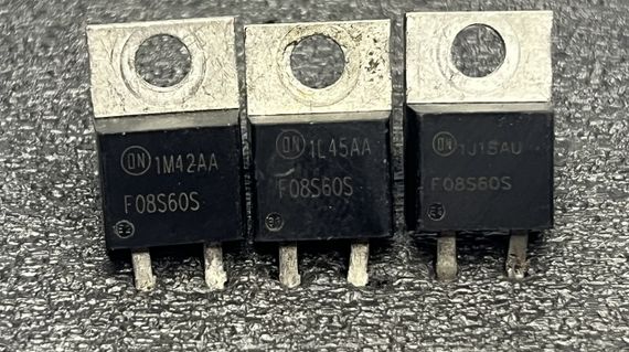 Диод F08S60S оригинальный демонтаж, TO220-2pin ( 600V, 8A ) б/у | Зображення 2
