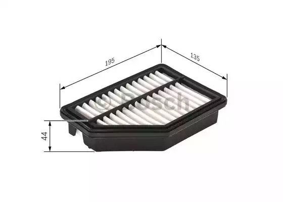Фільтр повітряний HONDA CIVIC, BOSCH (F026400161) | Зображення 4