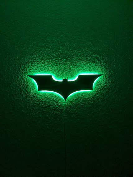 Панно декоративне картина на стіну Бетмен LED 16 кольорів пульт 800х241 acr-p000176 | Зображення 2