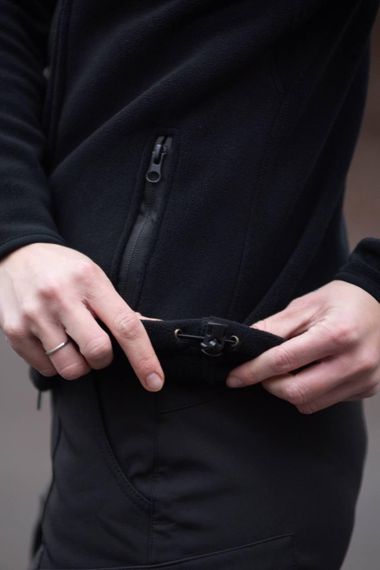 Кофта жіноча чорна Military Polartec Black Поліція | Зображення 1