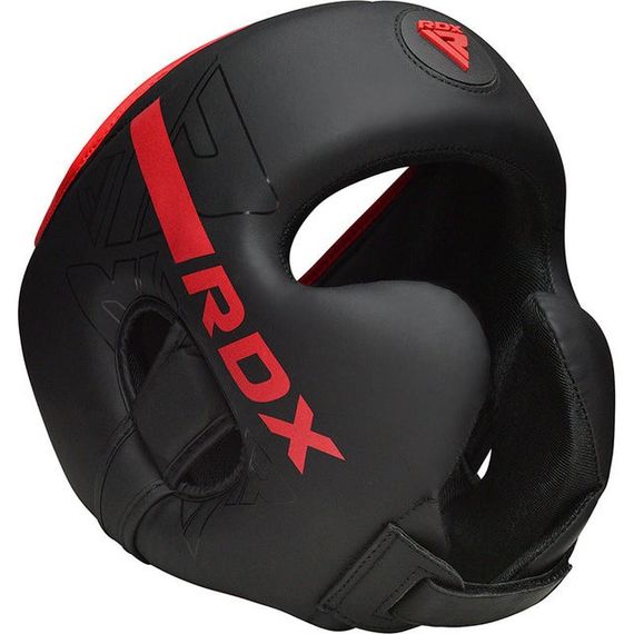 Шолом боксерський  RDX F6 KARA Matte Red XL (капа у комплекті) | Зображення 2
