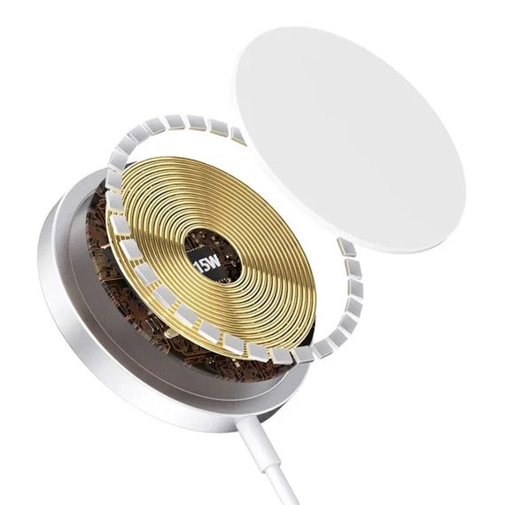БЗП WIWU Wi-W009 Cableless charger 15W White | Зображення 1