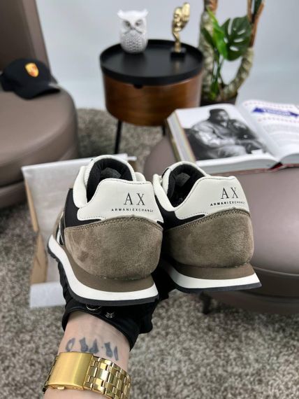 Чоловічі кросівки Exchange AX Khaki Black замша , текстиль , В'єтнам 45 28.5 | Зображення 1