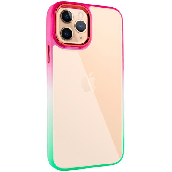 Чехол TPU+PC Fresh sip series для Apple iPhone 11 Pro (5.8") Салатовый / Розовый