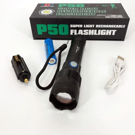 Зручний ручний ліхтар Bailong X-Balog BL-B99-P50, Тактичний ліхтар для армії військовий зсу JE-22 | Зображення 3